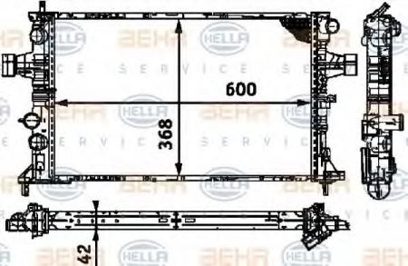 KUEHLER, BREITE  368 MM 8MK376713004