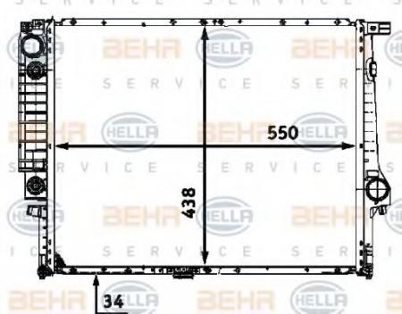 KUEHLER, LAENGE  550 MM 8MK376713251