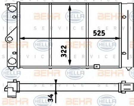 KUEHLER, LAENGE  525 MM 8MK376713371