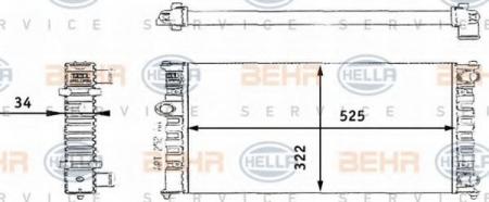 KUEHLER, LAENGE  525 MM 8MK376713724