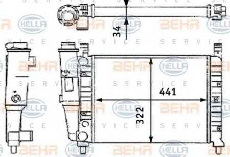 KUEHLER, LAENGE  441 MM 8MK376714051