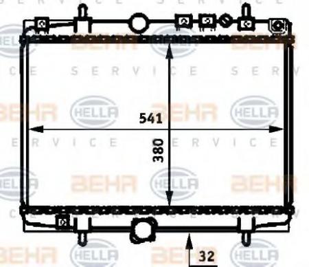 KUEHLER, LAENGE  541 MM 8MK376714411