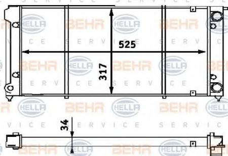 KUEHLER, LAENGE  525 MM 8MK376714791