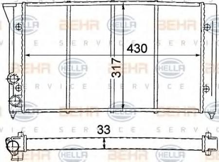 KUEHLER, LAENGE  430 MM 8MK376715011