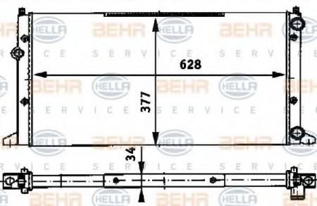 KUEHLER, LAENGE  628 MM 8MK376715021