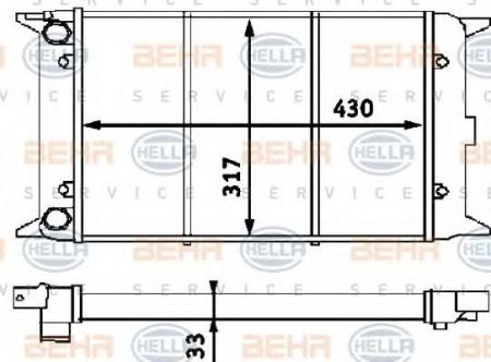 KUEHLER, LAENGE  430 MM 8MK376715121