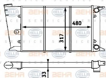 KUEHLER, LAENGE  480 MM 8MK376715221