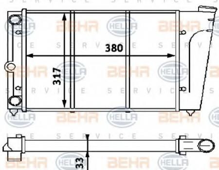 KUEHLER, LAENGE  380 MM 8MK376715231