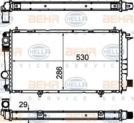 KUEHLER, LAENGE  530 MM 8MK376715441