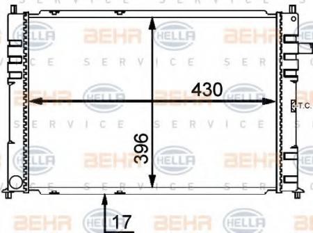 KUEHLER, LAENGE  430 MM 8MK376715641