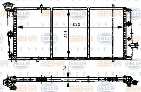 KUEHLER, LAENGE  610 MM 8MK376716001