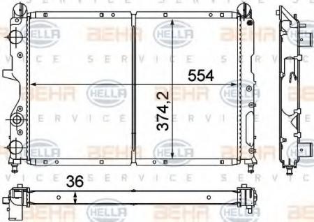 KUEHLER, LAENGE  554 MM 8MK376716141