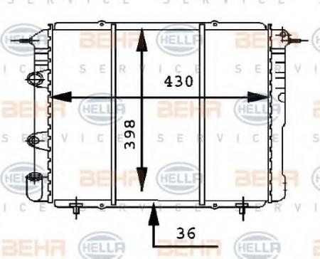 KUEHLER, LAENGE  430 MM 8MK376716181