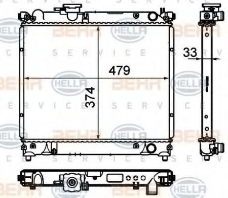 KUEHLER, LAENGE  479 MM 8MK376716411