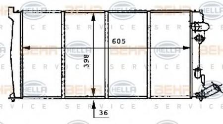 KUEHLER, LAENGE  605 MM 8MK376716511