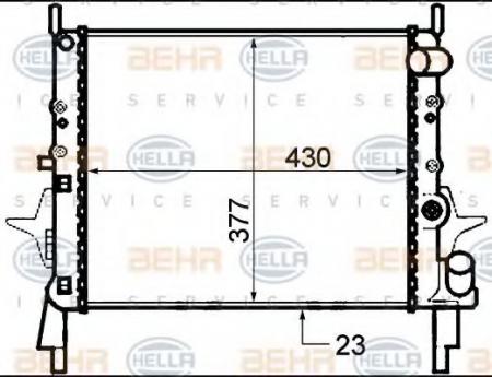 KUEHLER, LAENGE  430 MM 8MK376717341