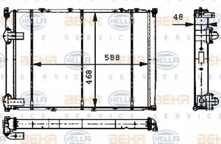 KUEHLER, LAENGE  588 MM 8MK376717371