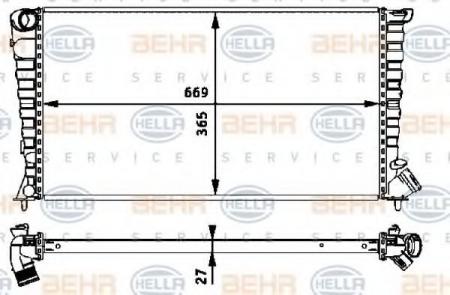 KUEHLER, LAENGE  669 MM 8MK376717601