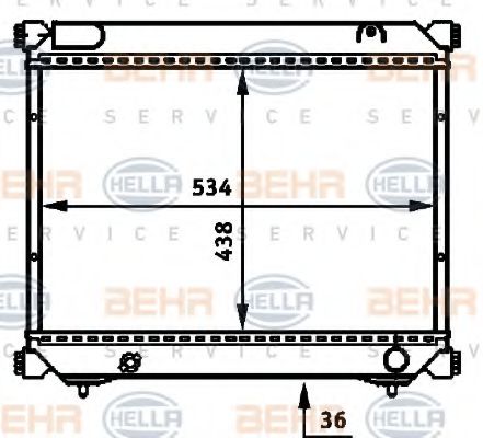 KUEHLER, LAENGE  438 MM 8MK376717691