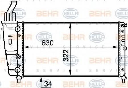 KUEHLER, LAENGE  630 MM 8MK376718084