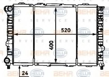 KUEHLER, LAENGE  520 MM 8MK376718101