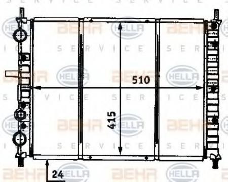 KUEHLER, LAENGE  510 MM 8MK376718201