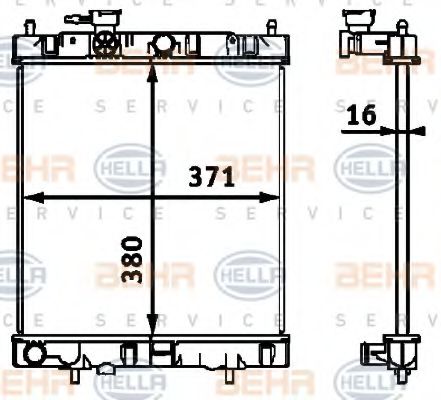 KUEHLER, LAENGE  380 MM 8MK376718431