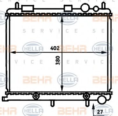 KUEHLER, LAENGE  380 MM 8MK376718611