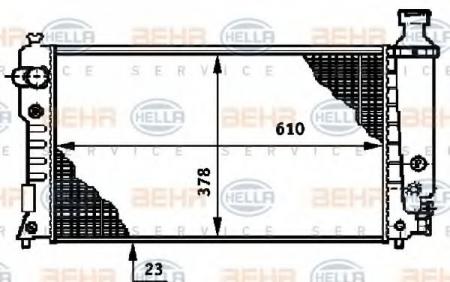 KUEHLER, LAENGE  610 MM 8MK376719601