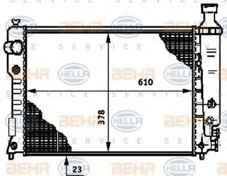 KUEHLER, LAENGE  610 MM 8MK376719611