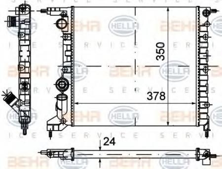 KUEHLER, LAENGE  350 MM 8MK376720021