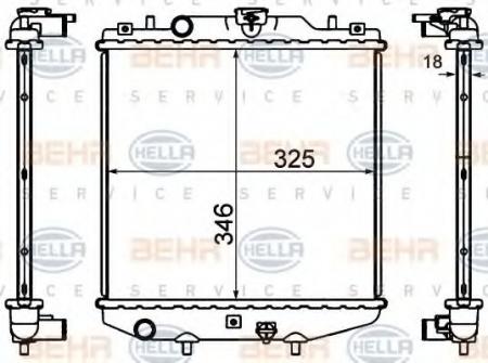 KUEHLER, LAENGE  325 MM 8MK376724591