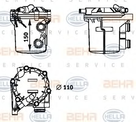 OELKUEHLER, MOTOROEL 8MO376725721