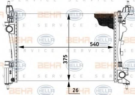 KUEHLER, LAENGE  540 MM 8MK376728781