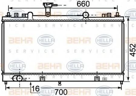 KUEHLER, LAENGE  753 MM 8MK376750281