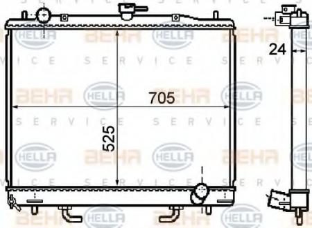 KUEHLER, LAENGE  705 MM 8MK376753661