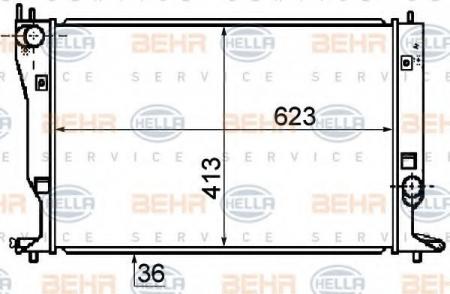 KUEHLER, LAENGE  623 MM 8MK376753751