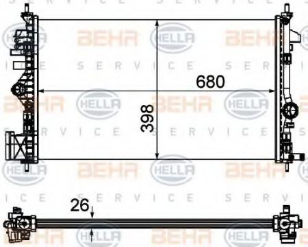 KUEHLER, LAENGE  680 MM 8MK376754351