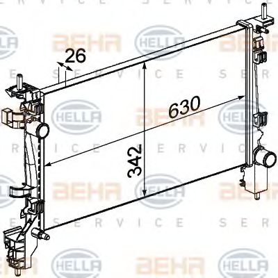 KUEHLER, LAENGE  630 MM 8MK376754721