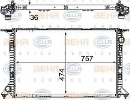 KUEHLER, LAENGE  757 MM 8MK376754731