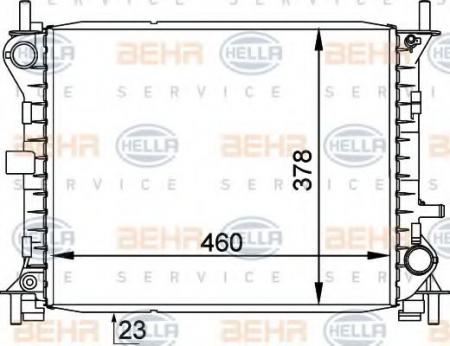 KUEHLER, LAENGE  460 MM 8MK376754771