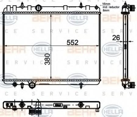 KUEHLER, LAENGE  552 MM 8MK376755331