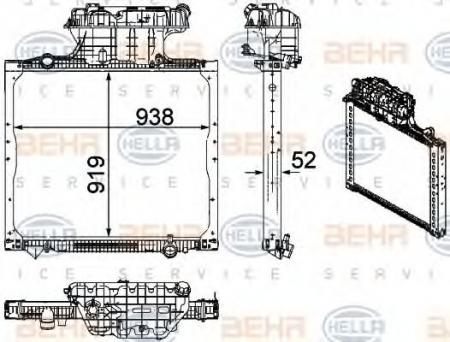 KUEHLER, LAENGE  938 MM 8MK376756021