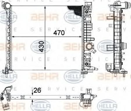 KUEHLER, LAENGE  470 MM 8MK376756471