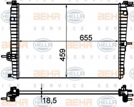 KUEHLER, LAENGE  655 MM 8MK376756591