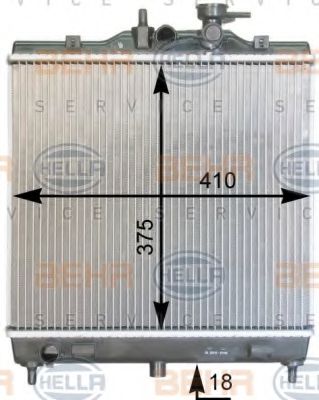 KUEHLER, LAENGE  410 MM 8MK376762411