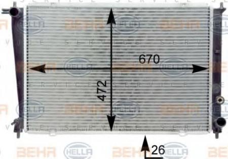 KUEHLER, LAENGE  670 MM 8MK376763111