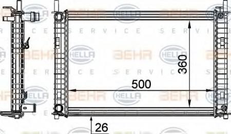 KUEHLER, LAENGE  500 MM 8MK376764321