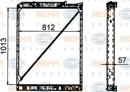 KUEHLER, LAENGE  1013 MM 8MK376765181