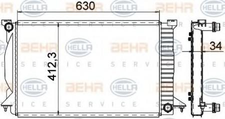 KUEHLER, LAENGE  630 MM 8MK376766331